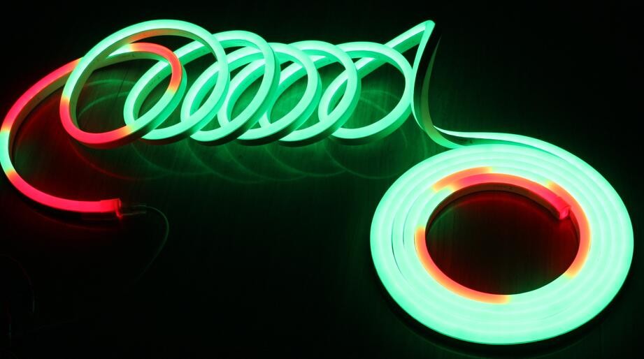 24v flat ws2811 addressable rgb led neon flexible 11x19mm digital neon rope strips
