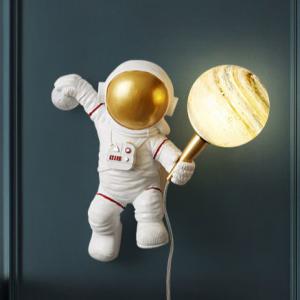 China Modern Led Wall Lamp Moon Kids Astronauts Decorative Wall Lamp on sale