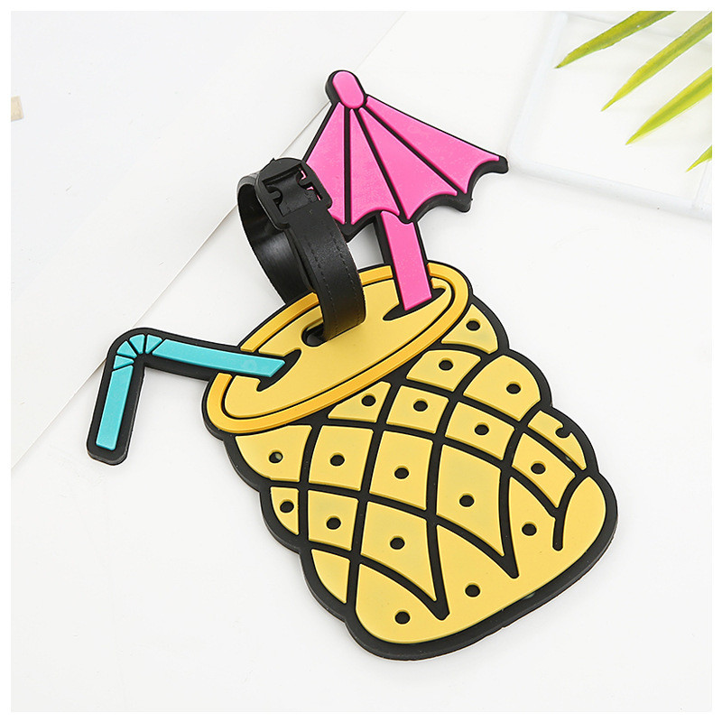 Cartoon Silicone Luggage Tags for Suitcases and Schoolbags on Summer Vacation