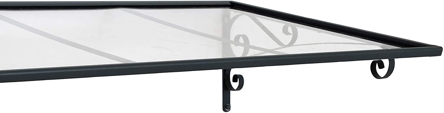 W150cm Polycarbonate Porch Canopy For Office Buildings