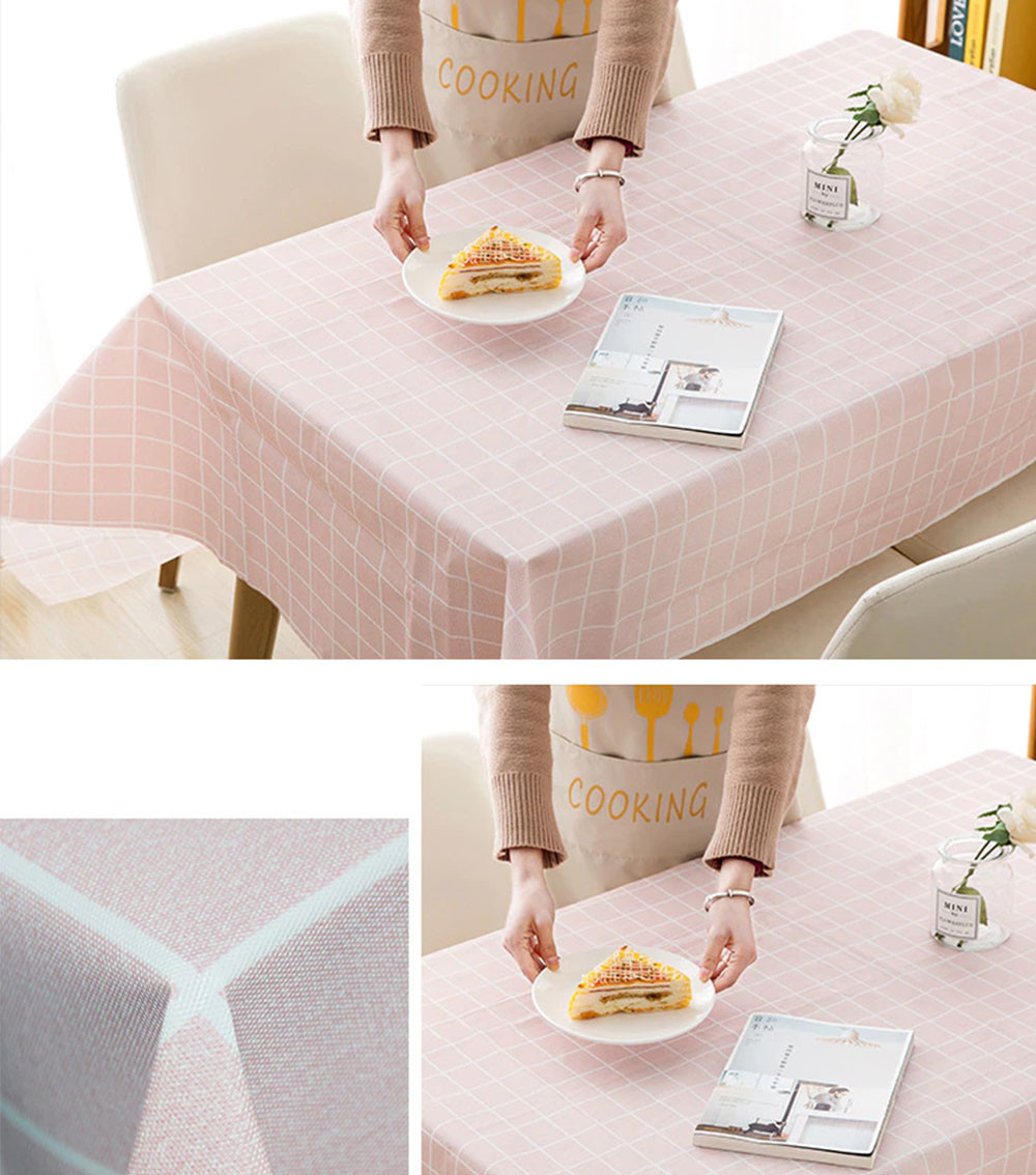 Plastic Embossed film 0.5mm washable table covers Easy To Clean