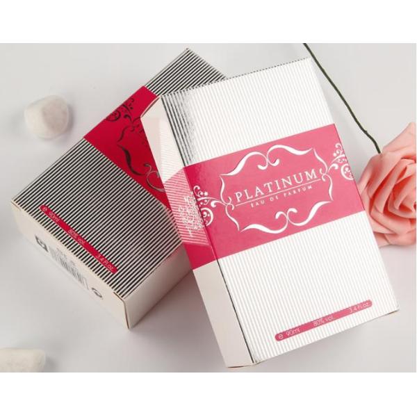 500pcs Offset Printing Cardboard Perfume Box , Debossing Cosmetics Packaging Box