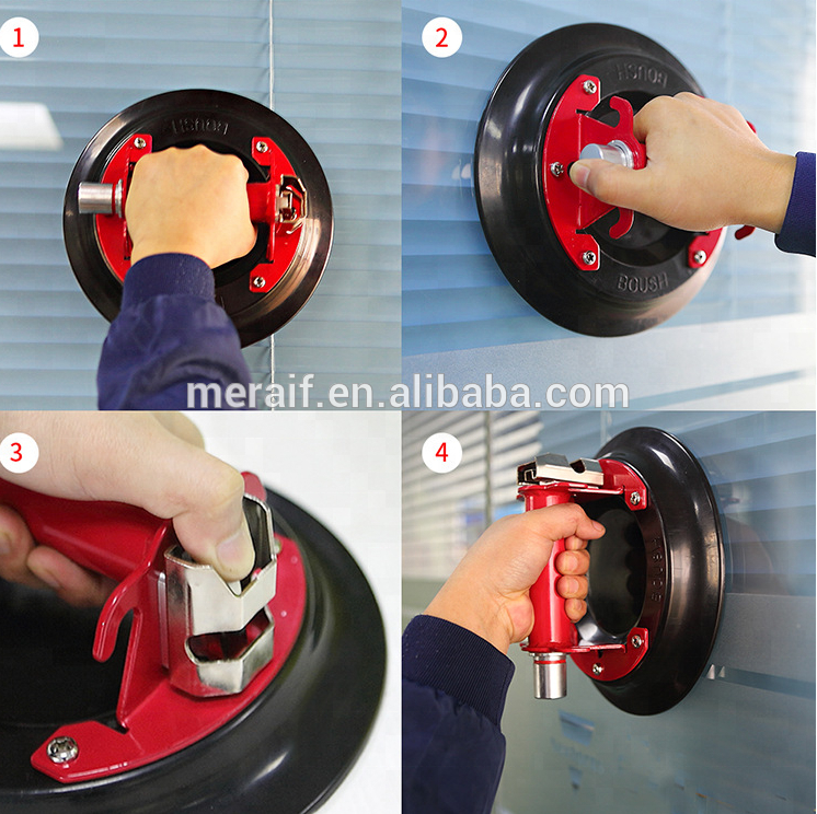 9 inch Handle Vacuum Suction Cup Glass or Stone Slab Lifter Suction Cups for Glass & Stone Slab Lifting