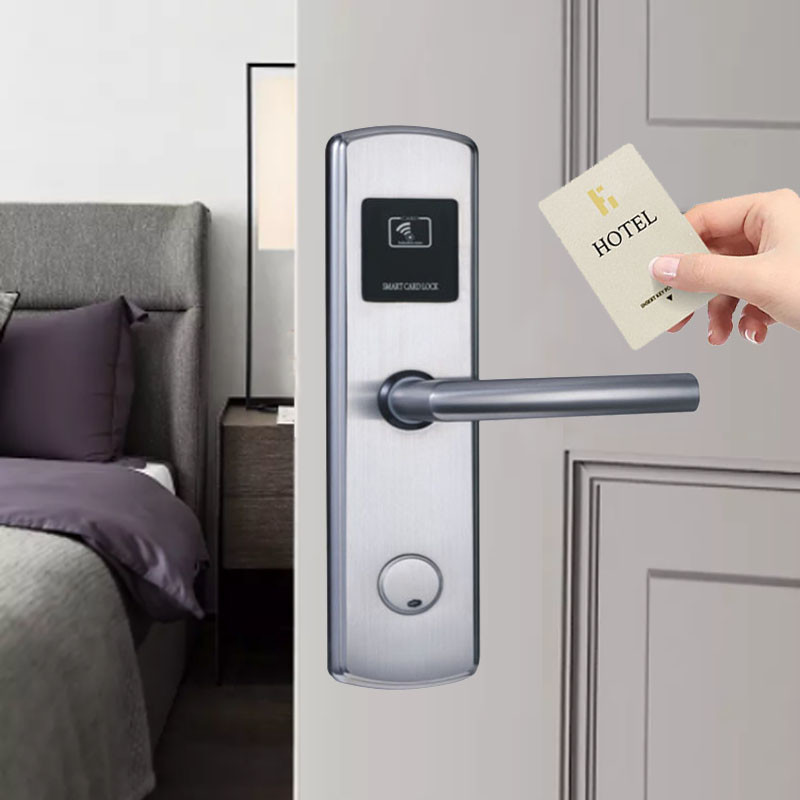 ID Rfid Card Lock System Sus304 Smart Handle Door Lock Waterproof