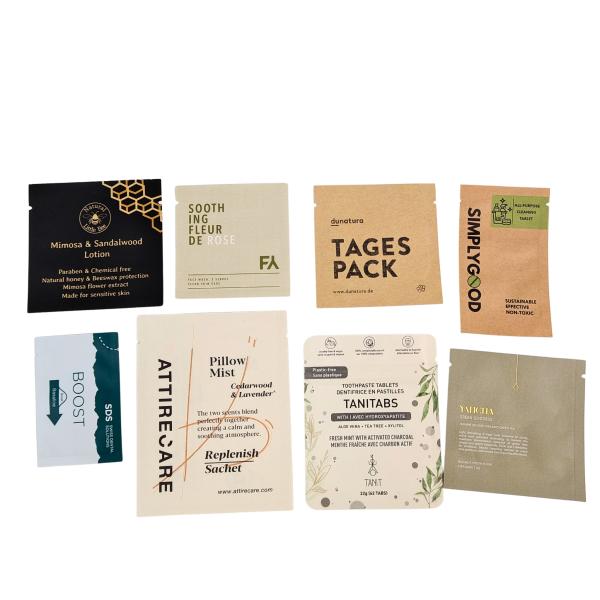 Custom Flat Zip Lock Mylar Bags One Side Transparent Zipper Retainers For False Tooth Clear Aligner Packaging Bag