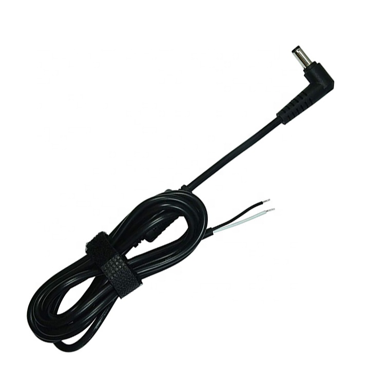 CUSTOM 90 Degree Right Angel DC Barrel Jack Male Female to Open Pigtail DC Power Charger Cable