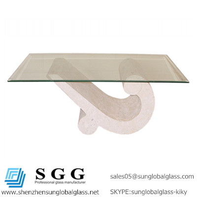 Buy Grade A high quality beveled edge tempered glass coffee table top at wholesale prices