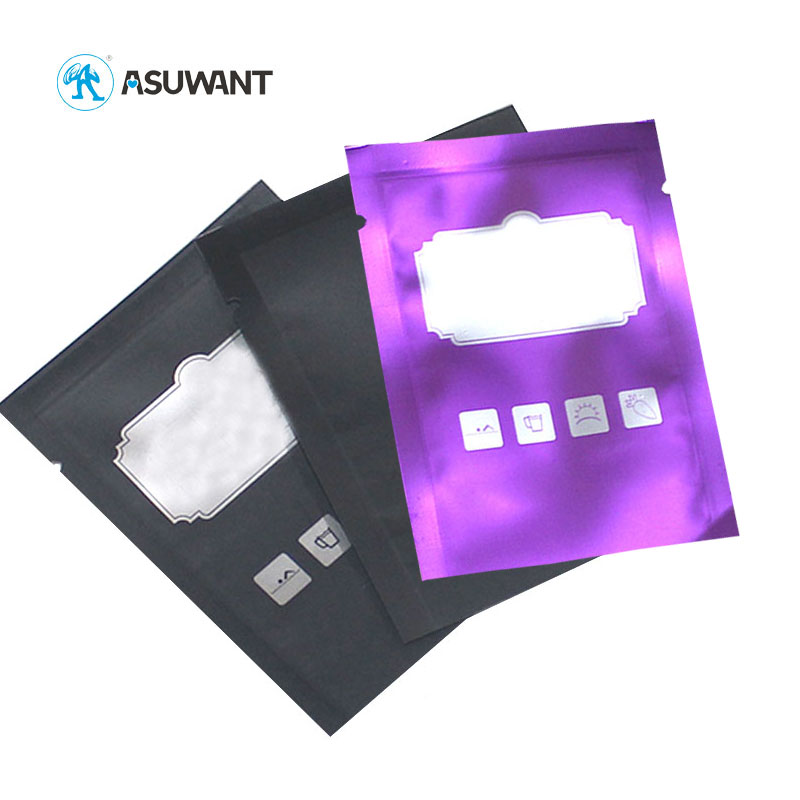 Black Smell Proof Matte MOPP Mylar Zipper Mylar Bags VMPET