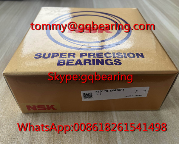P4 Precision NSK N1017BTCCG10P4 Cylindrical Roller Bearing N1017 Spindle Bearing
