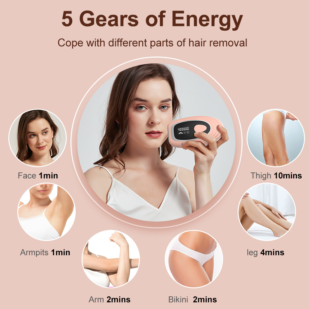 2023 Shopify Dropshipping Mini Ice Cooling IPL permanently epilator mini device laser painless hair removal device