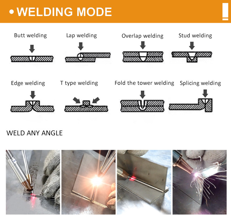 Portable Welding Machine with 1000W to 3000W Power Featuring Raycus IPG Jpt Laser Source Brands Lightweight and Durable