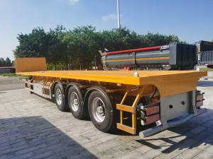 China 3 Axle 32 Foot 40 Foot Flatbed Semi Trailer For Sale on sale