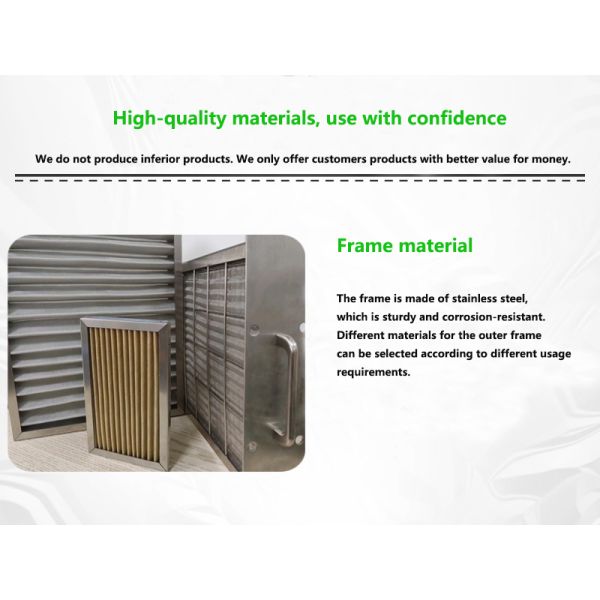Durable Washable High Temperature Air Filter Metal Mesh Construction Ideal For Semi Permanent In Harsh Weather Conditions