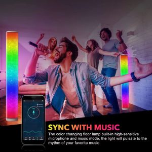 Quality 12V 1A LED Corner Floor Lamp RGB Color Changing Standing Lamp Multicolor for sale