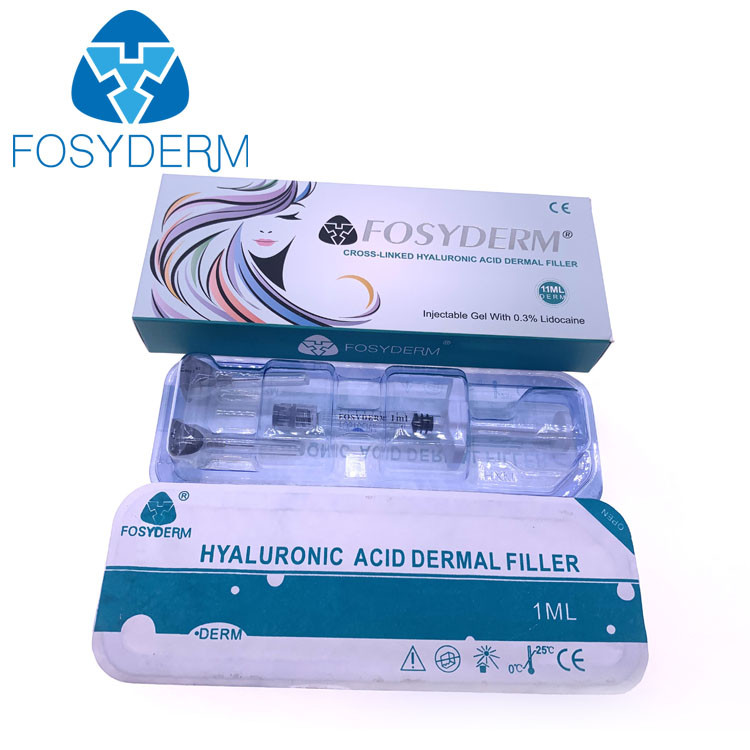 Fosyderm Hyaluronic Acid Face Dermal Filler Cross Linked HA Gel 1ml 2ml 5ml