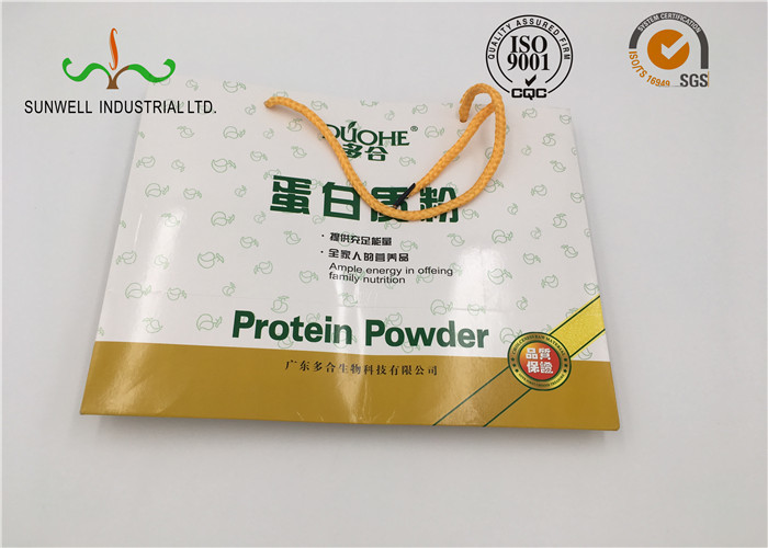 Heat Sealed Brown Kraft Paper Bag For Food , Flat Promotional Paper Bags