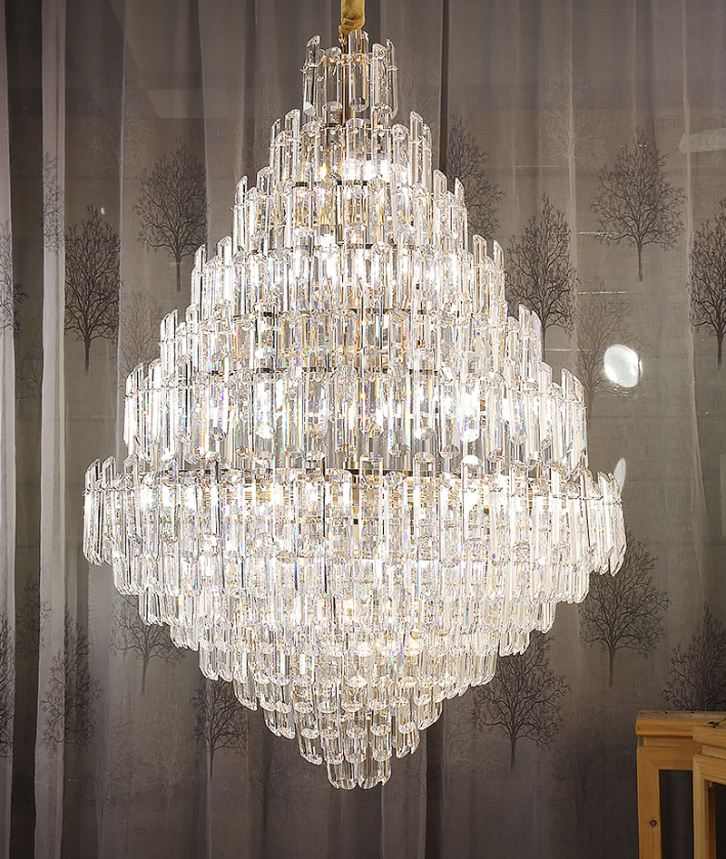 Luxury Led Crystal Chandelier For Living Room Modern Home Decor Lobby Large Chandelier(WH-CY-220)