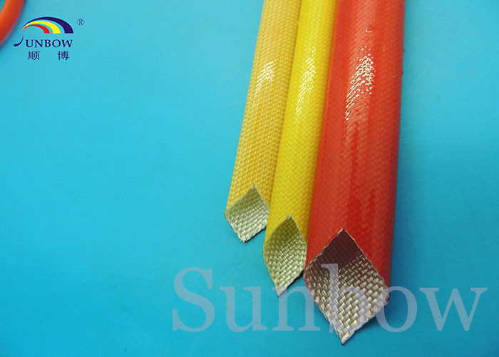ROHS & Rated,voltage 300V polyurethane fiberglass sleeve (PU fiberglass sleeve)