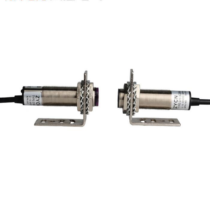 M12 visible light sensor detection distance 20 meters NPN normally open 12-24V Laser photoelectric switch