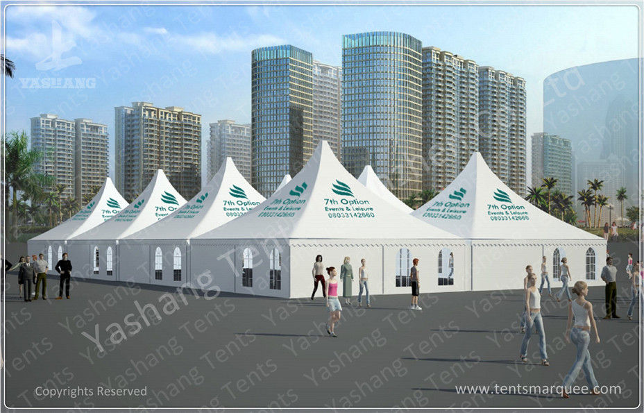 850G / Sqm Pagoda Instant Shelter , Pagoda Party Tent Double Pvc Coated Polyester Textile