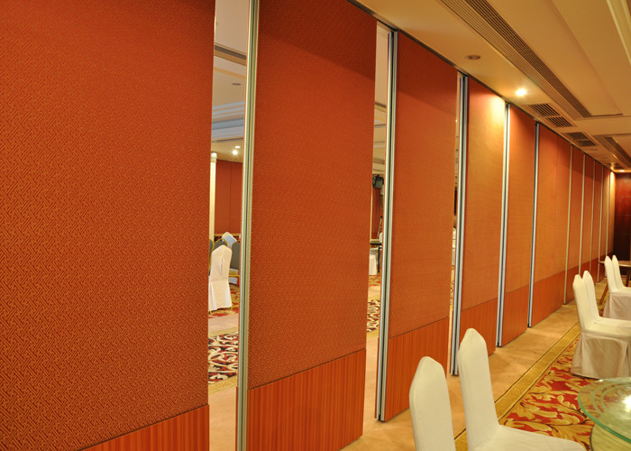 Collapsing Aluminium Movable Partition Walls , Restaurant Portable Partition Walls