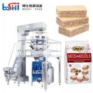 Quality 250g Automatic Pouch Packing Machine , Pneumatic Wafer Biscuit Packing Machine for sale