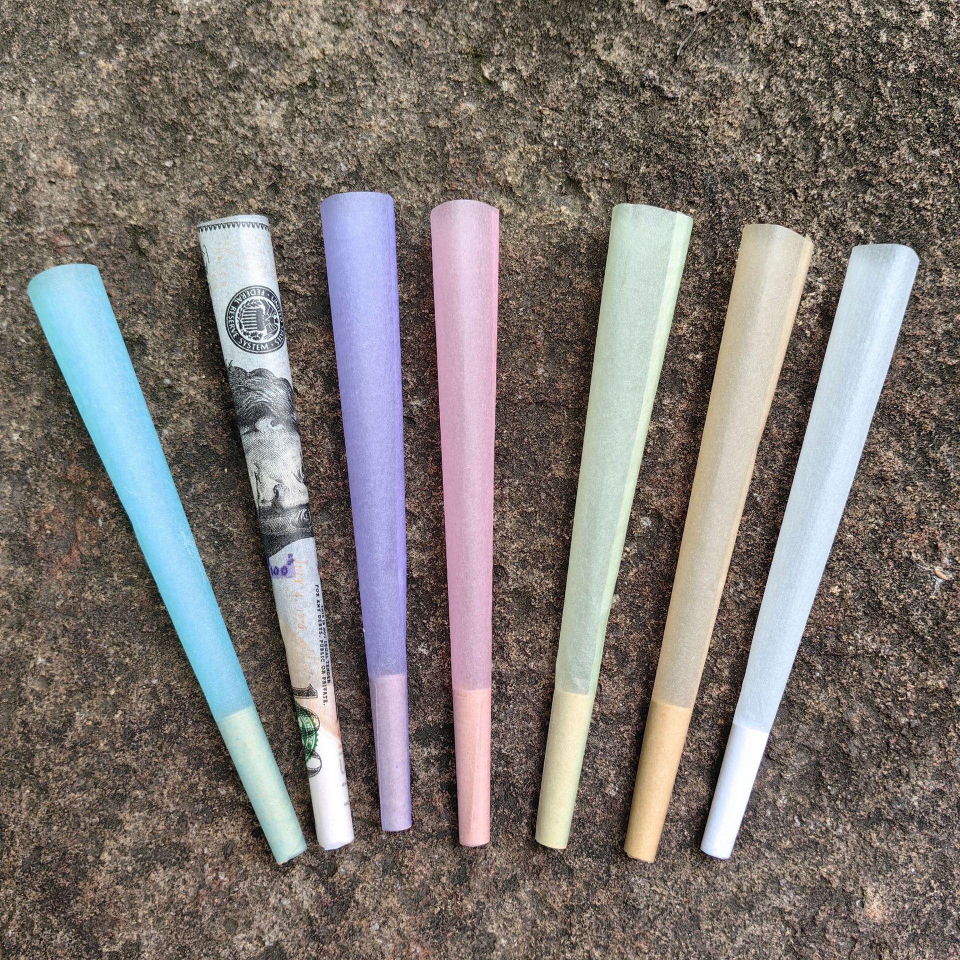 Paper Board Pre Rolled Smoking Cones Stamping Printing Coated Paper