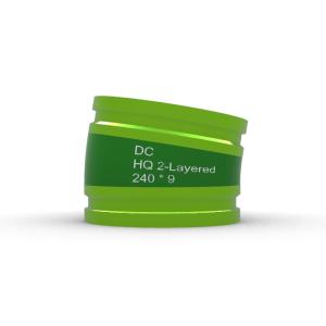 Quality Double Layered Elbow Pipes High Pressure Tube Hydraulic Wear 240 X 09 Elbow Green for sale