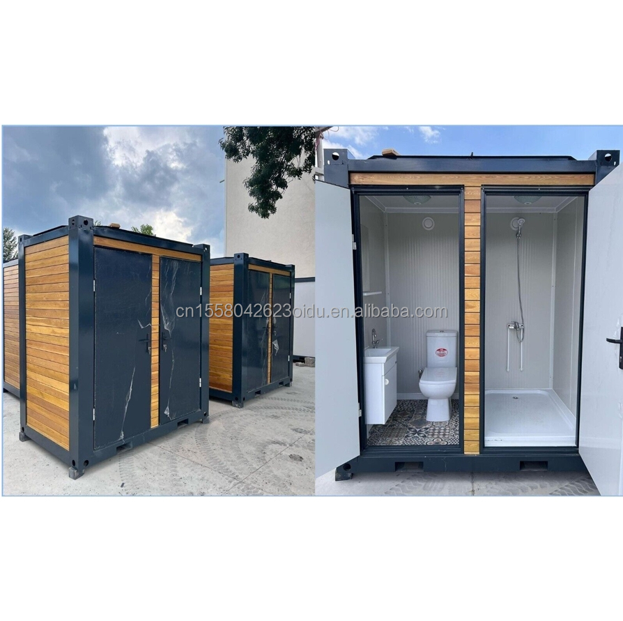 Flat Pack Container for Portable Outdoor Toilet Modified Shipping Container Style Made of Steel and Sandwich Panel