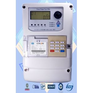 GSM GPRS AMI Solutions Wireless Electricity Meter 3 Phase STS prepayment large
