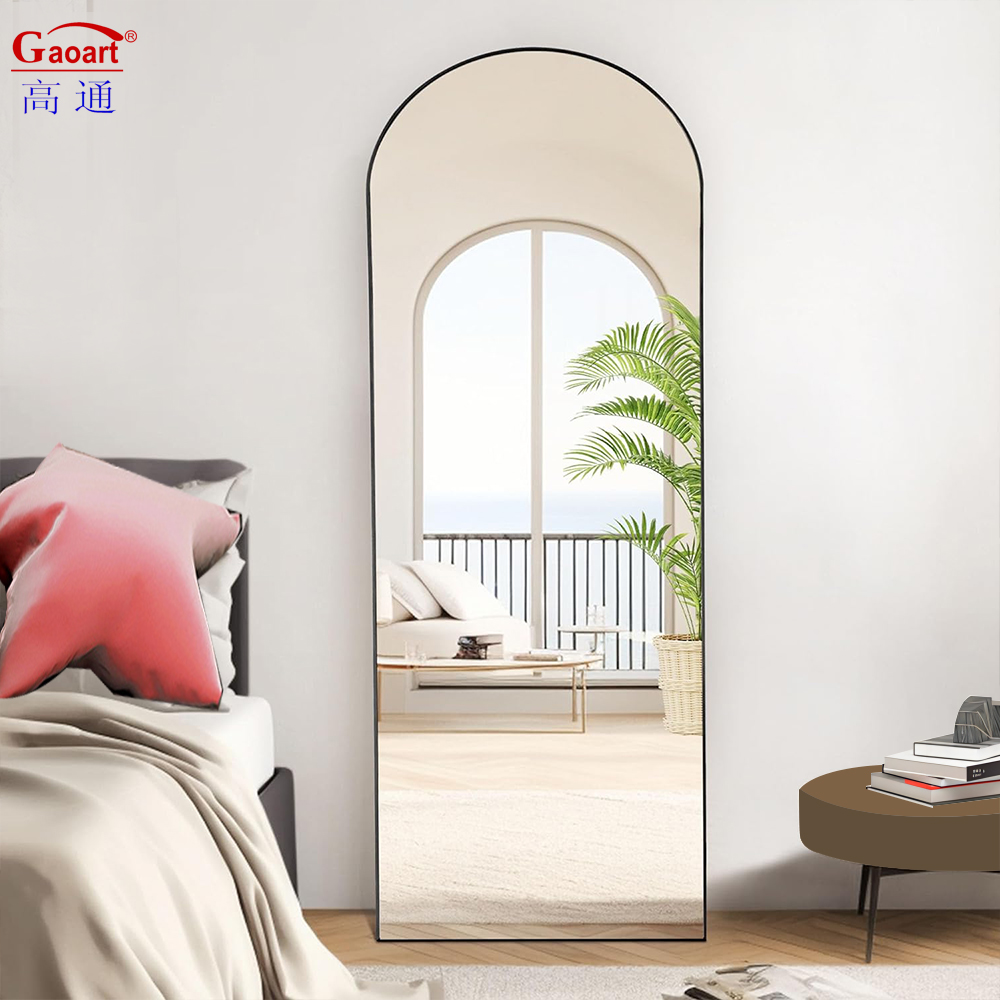 Every day Modern Bedroom Dressing Design with Large Floor Length Mirror in Iron Frame