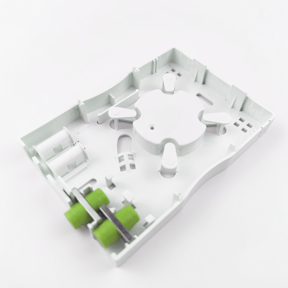 2 Cores FC/APC Plastic Fiber Optic Faceplate Socket Panel for Wired LAN Network Indoor