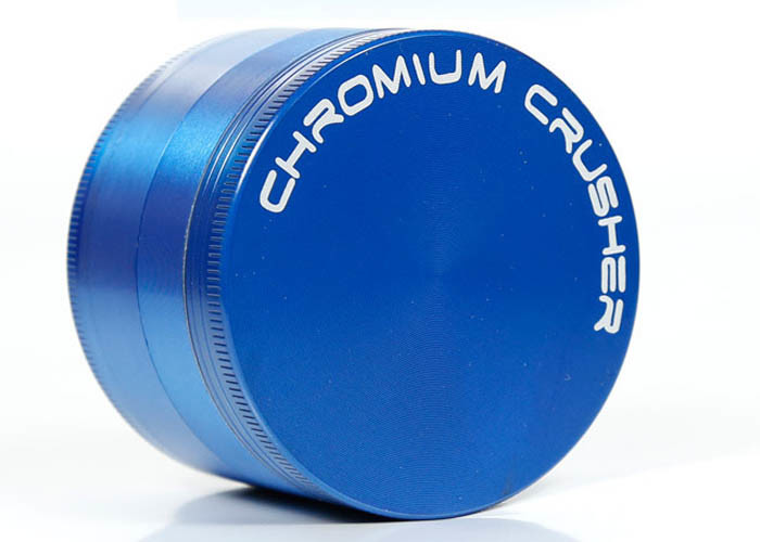 Chromium Zinc Alloy Metal Grinder Weed Flat Plate Smoke Mill / Crusher 40 50 55 63 75mm