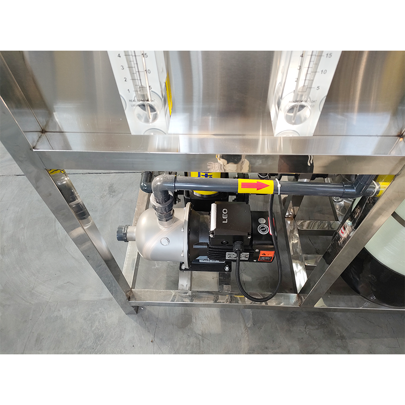 1500*600*1700mm Industrial RO Water Purification Plant With Stainless Steel FRP Vessel