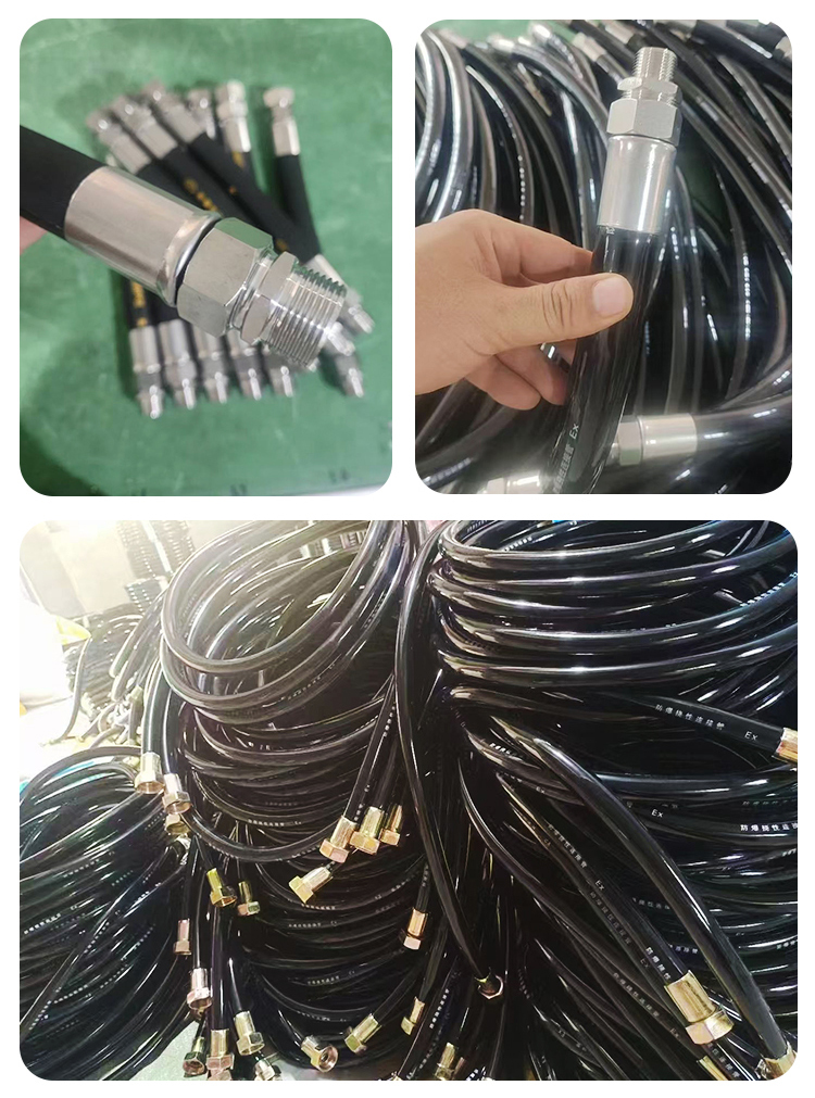 Factory Sale Explosion-proof Flexible Diesel Pipe flexible rubber hose Fuel Dispenser Hose 500mm 700mm 1000mm for Petrol Station Application