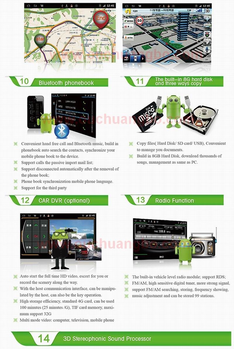 ouchuangbo car radio sat nav s160 android 4.4 system for Kia Ceed 2013 with 1024*600 3g wifi iPod stereo