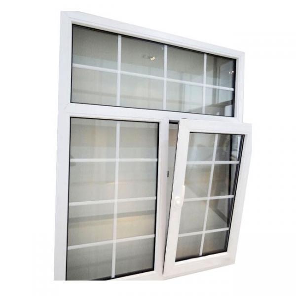 Buy PVC Windows Grill Design Double Glazed Glass Energy Saving Profile at wholesale prices