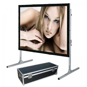 China 200 16 by 9 front and rear fast fold projector screen portable projection screen on sale