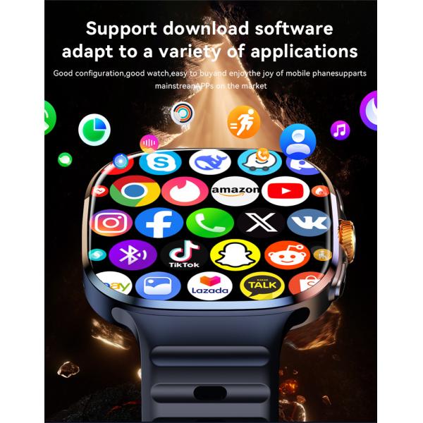 NEW M99 Smartwatch 4G SIM Card Android 10 2.4inch AMOLED Screen 2100mAh