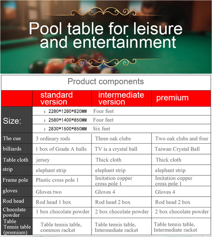 Villas Amusement Game Machines Tennis Two In One Table