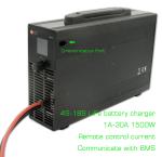 58.4V Vrla LFP Lithium Lifepo4 Battery Charger 8S 12S 16S 18S Customized