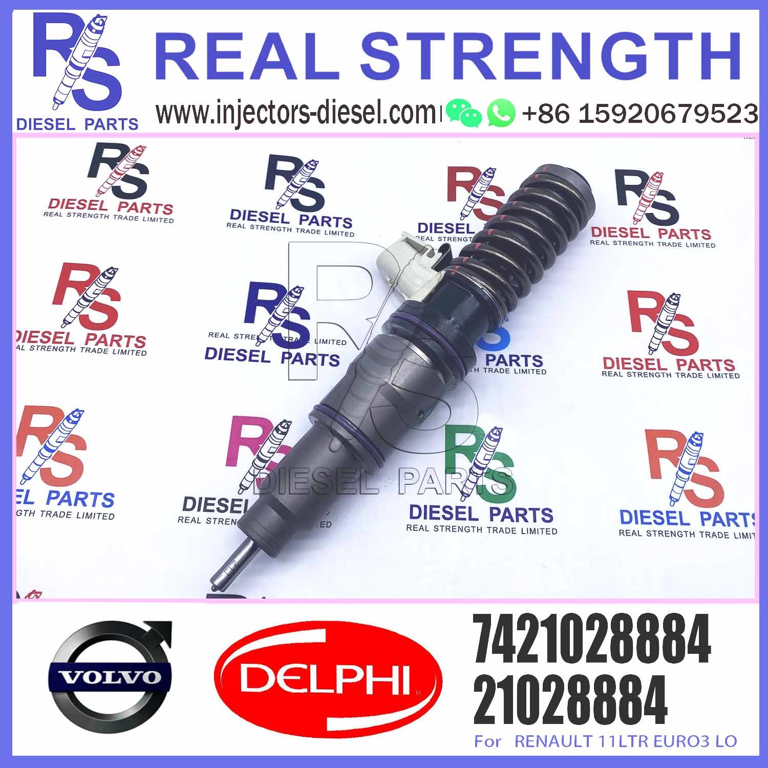 Common Rail Diesel Fuel Injector 21028884 BEBE4D20001 7421028884 for Engine Parts