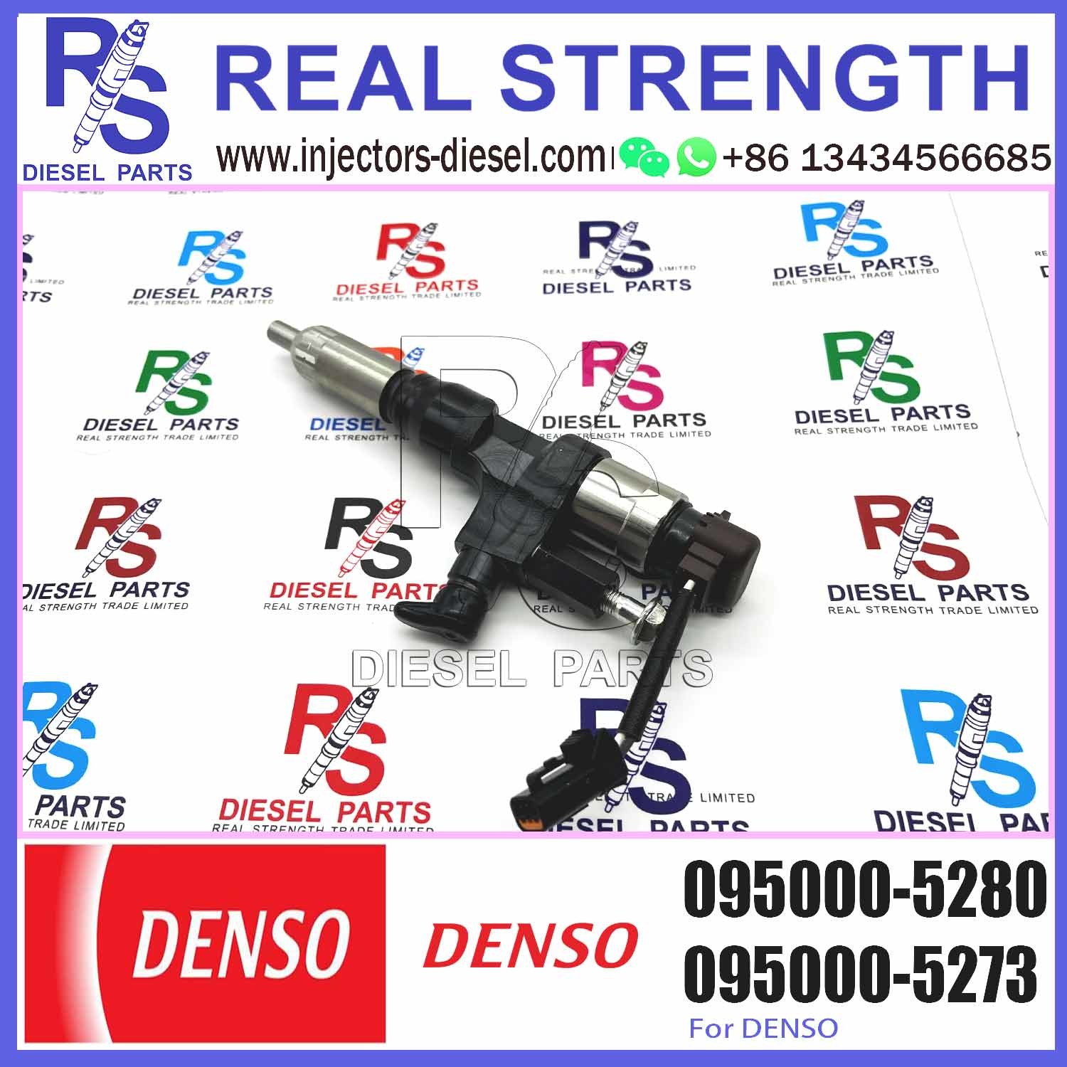 Diesel Fuel Common Rail Injector 095000-5280 For HI-NO 23910-1360