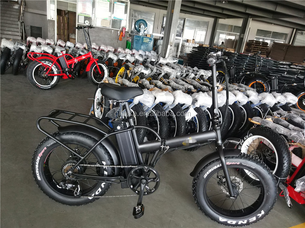 20 Inch 48V 500W 750W 1000W Electric Folding Bike with Fat Tire Max Speed 30-50Km/h