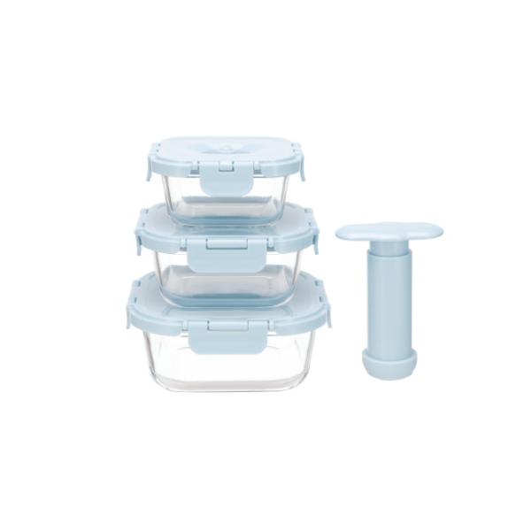 Durable Stackable Vacuum Glass Containers -40℃ to 560℃