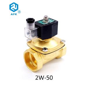 Quality Diaphragm Normally Closed 2 inch Water Brass Solenoid Valve 220 volt for sale