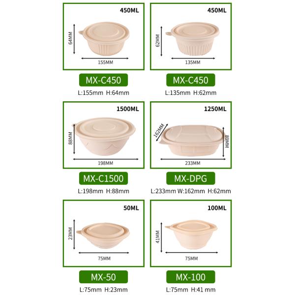 Recyclable Round Shape Biodegradable Sustainable Packaging For Fruit Storage