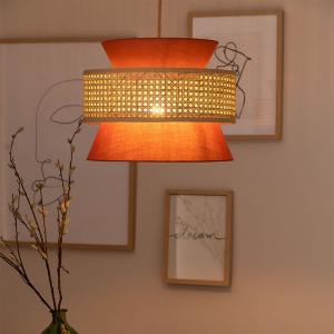 China New Handmade Orange Bamboo Fabric Colorful Luxury Simple Japanese lamp(WH-WP-58） on sale