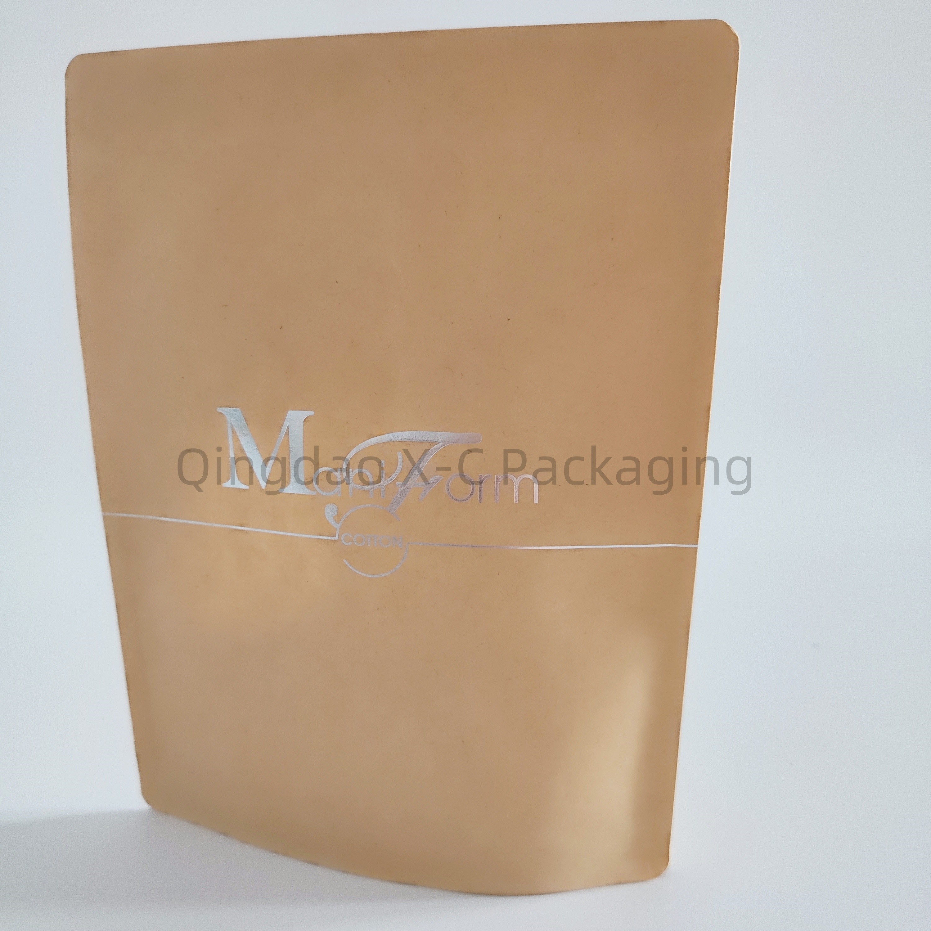 Open Top Plain Design Kraft Paper Bag , Custom Printed Brown Paper Shopping Bags