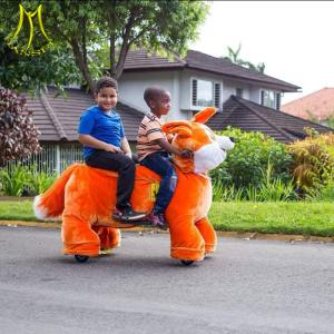 Quality Hansel amusement children game electric walking motorized plush animal for sale